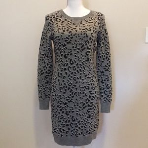 Loft Cheetah Print Sweater Dress. Size XS